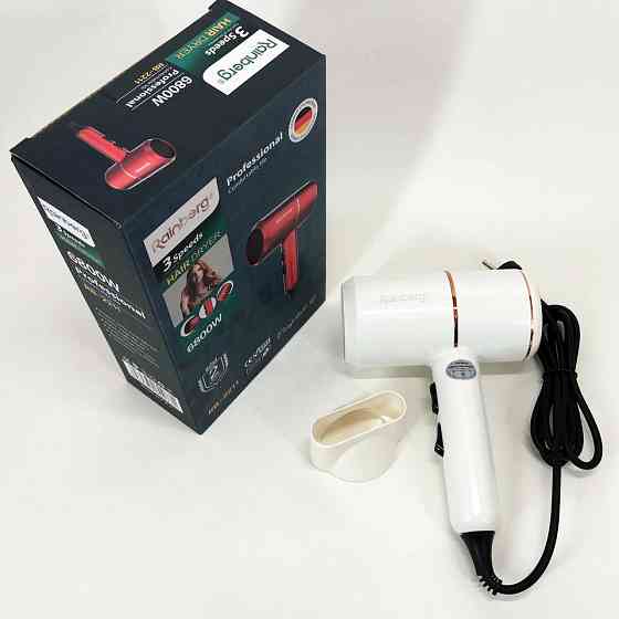 Женский мощный фен для укладки волос Rainberg, Фен с регулятором мощности и температуры QL-77 Львов