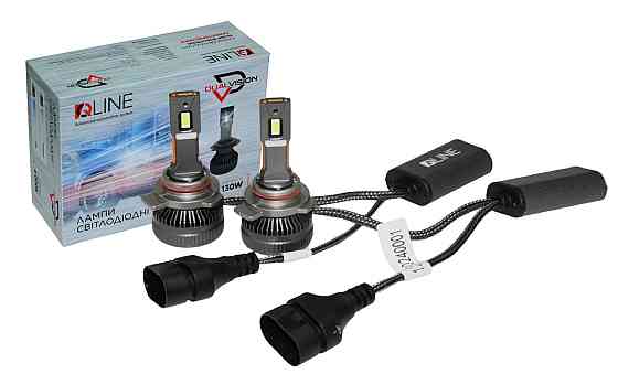 Комплект світлодіодних ламп QLine DualVision HIR2 (9012) 65W Canbus 6000K 12V Харків