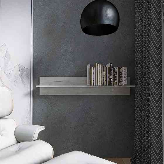 Полиця навісна Еверест ПЛН-1 Лайт Дуб Крафт білий (DTM-071079) Львів