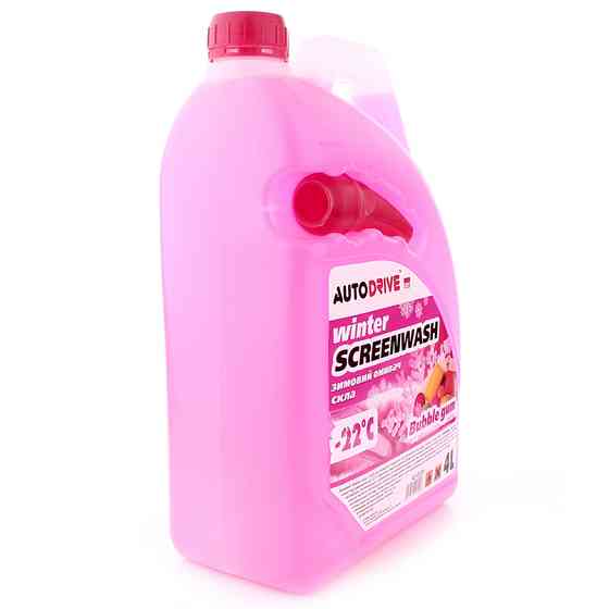Омивач скла AutoDrive -22°C зимовий Bubble Gum готовий 4л Львів