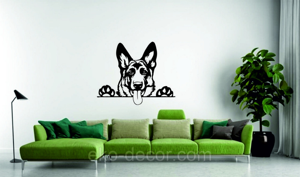 Декоративне настінне Панно «Вівчарка», Декор на стіну 110*88 см, Чорний Київ - фото 4