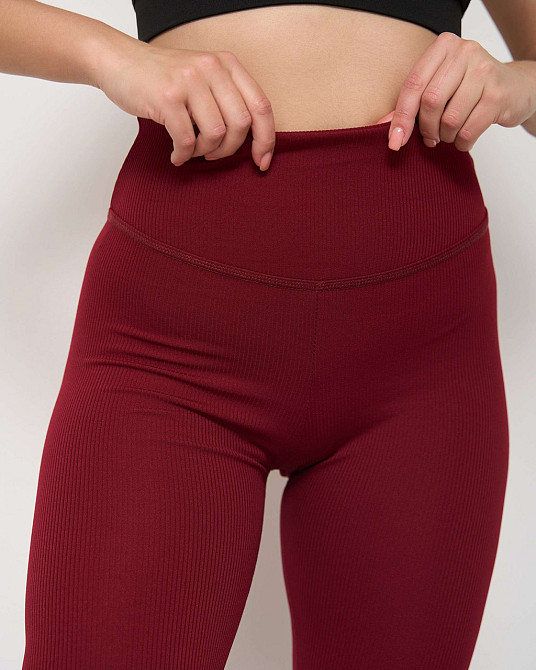 Лосини жіночі в рубчик Nicoletta 10076 Бордовий, XL Київ - фото 6