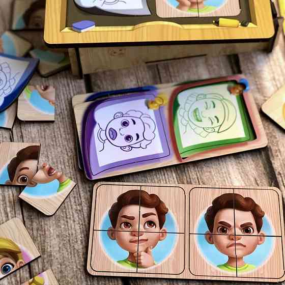 Деревянный пазл-сортер 