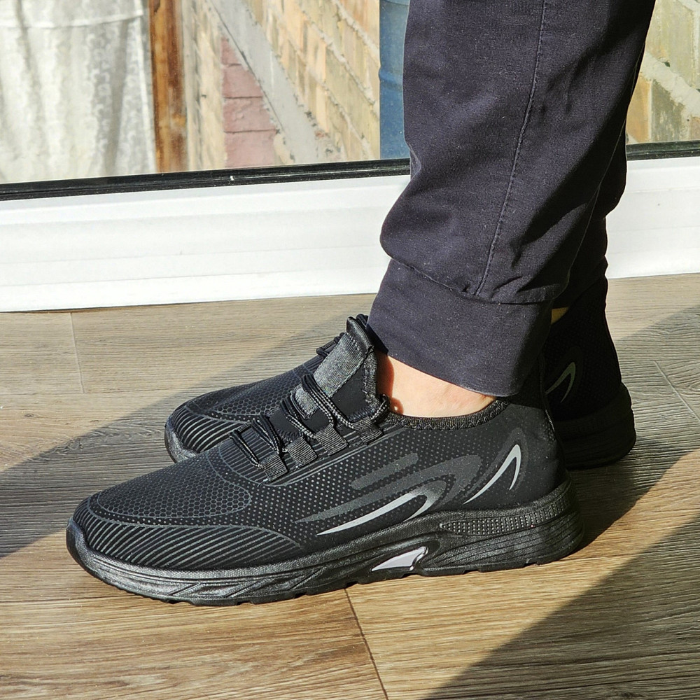 Кросівки Чоловічі Чорні Для бігу Бігові (розміри: 42,43,45) Дніпро - фото 4