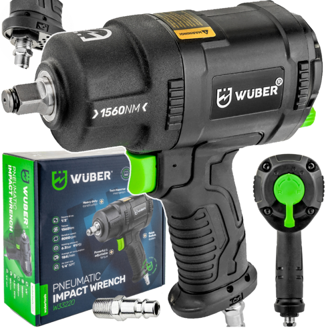 Гайковерт пневматический ударный 1560Нм 1/2 Wuber (Польша) Киев - изображение 1