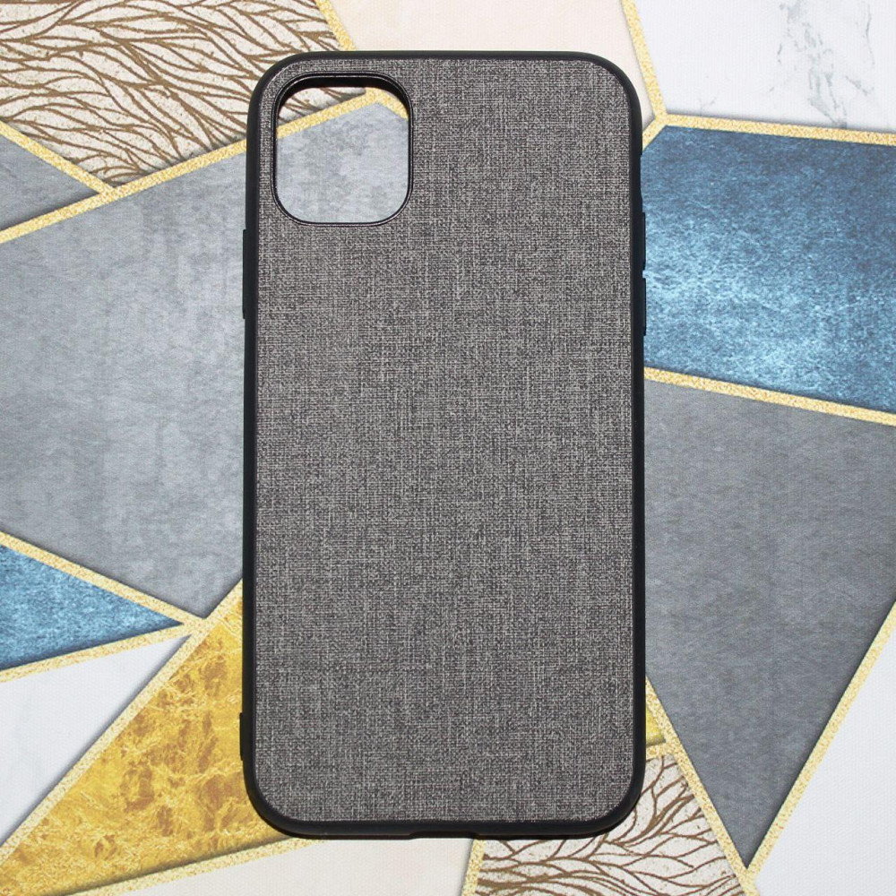 Тканинний чохол-накладка Iphone 11 Gray Київ - фото 1