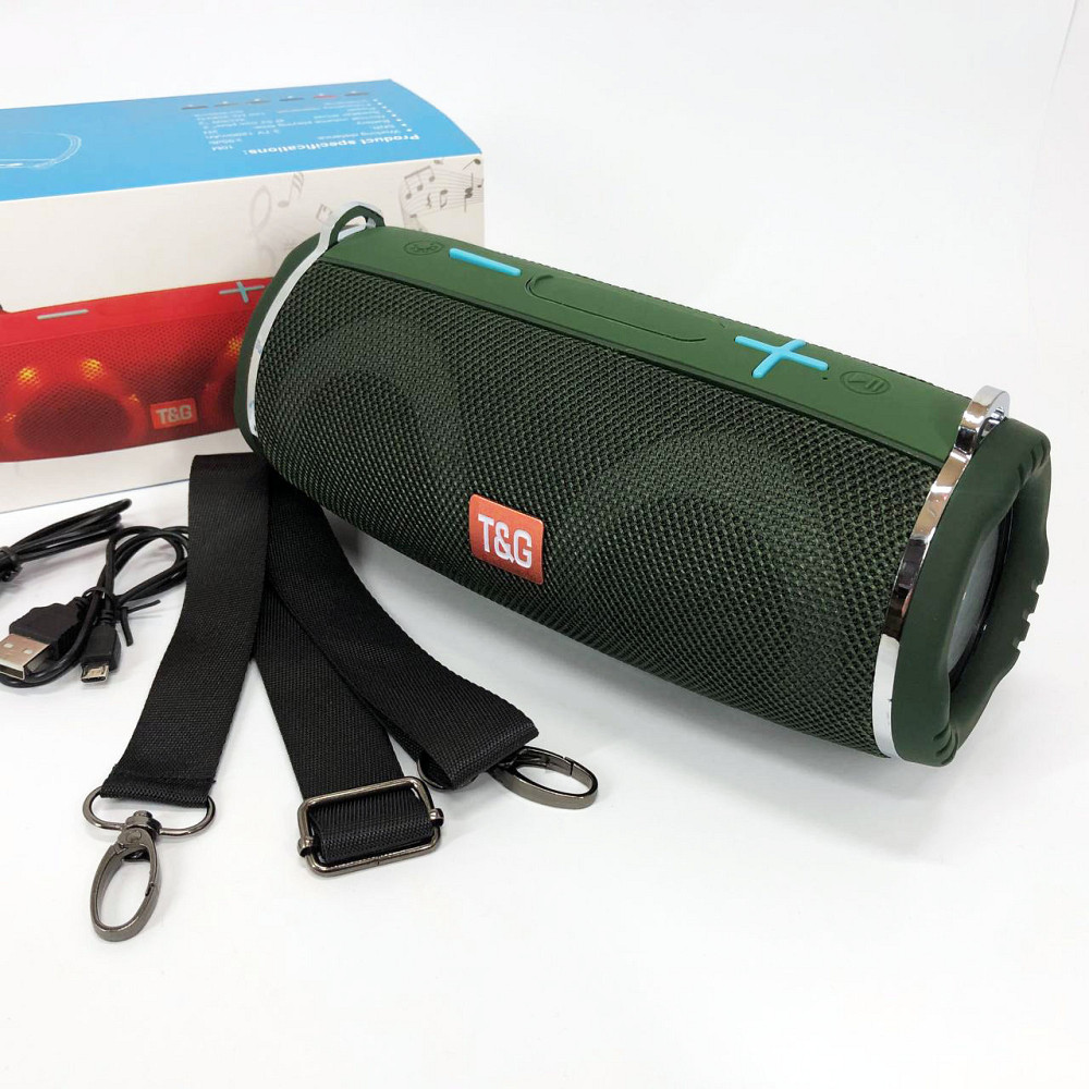 Портативна колонка зі світлодіодним підсвічуванням TG642, Портативна акустична bluetooth колонка OU-76 Івано-Франківськ - фото 4