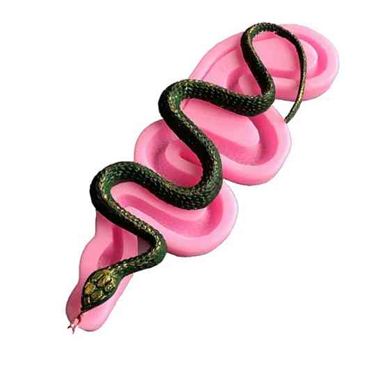Молд силіконовий Змія 205 на 65 мм рожевий Київ