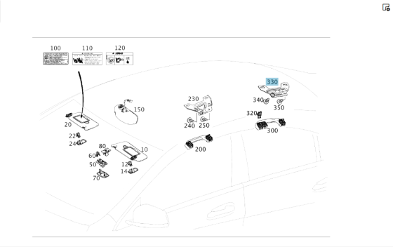 Mercedes-Benz  A1178101831 Консоль задньої стельової ручки CLA C117 Одесса