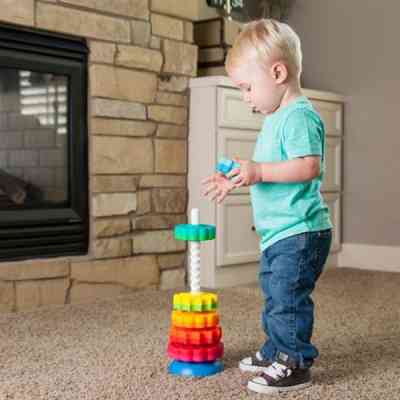 Розвиваюча іграшка Fat Brain Toys Пірамідка гвинтова тактильна SpinAgain (F110ML) Вінниця