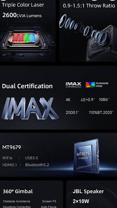 Проектор Vidda C2 PRO ULTRA 4K IMAX Гарантия! Харьков - изображение 2