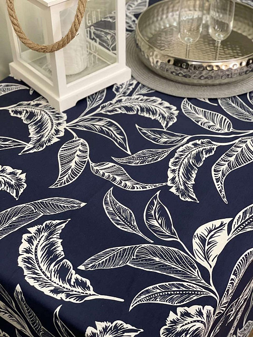 Ecotton Скатертина Ecotton DUCK 170х220 см водовідштовхувальна синя 2894-25 Blue Київ - фото 2