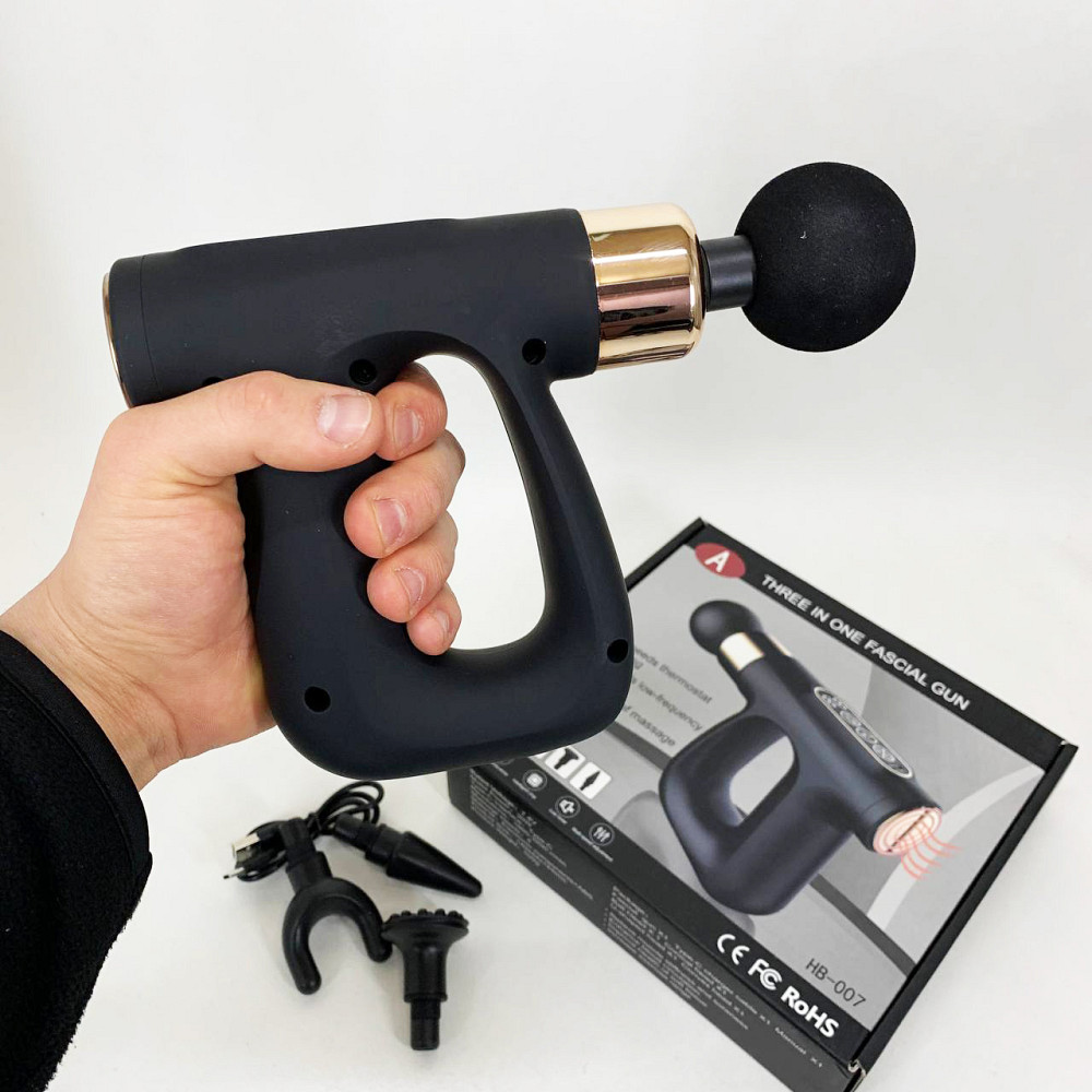 Портативний масажер для тіла, Ударний вібромасажер для тіла, Портативний перкусійний масажер ZK-82 Львів - фото 7