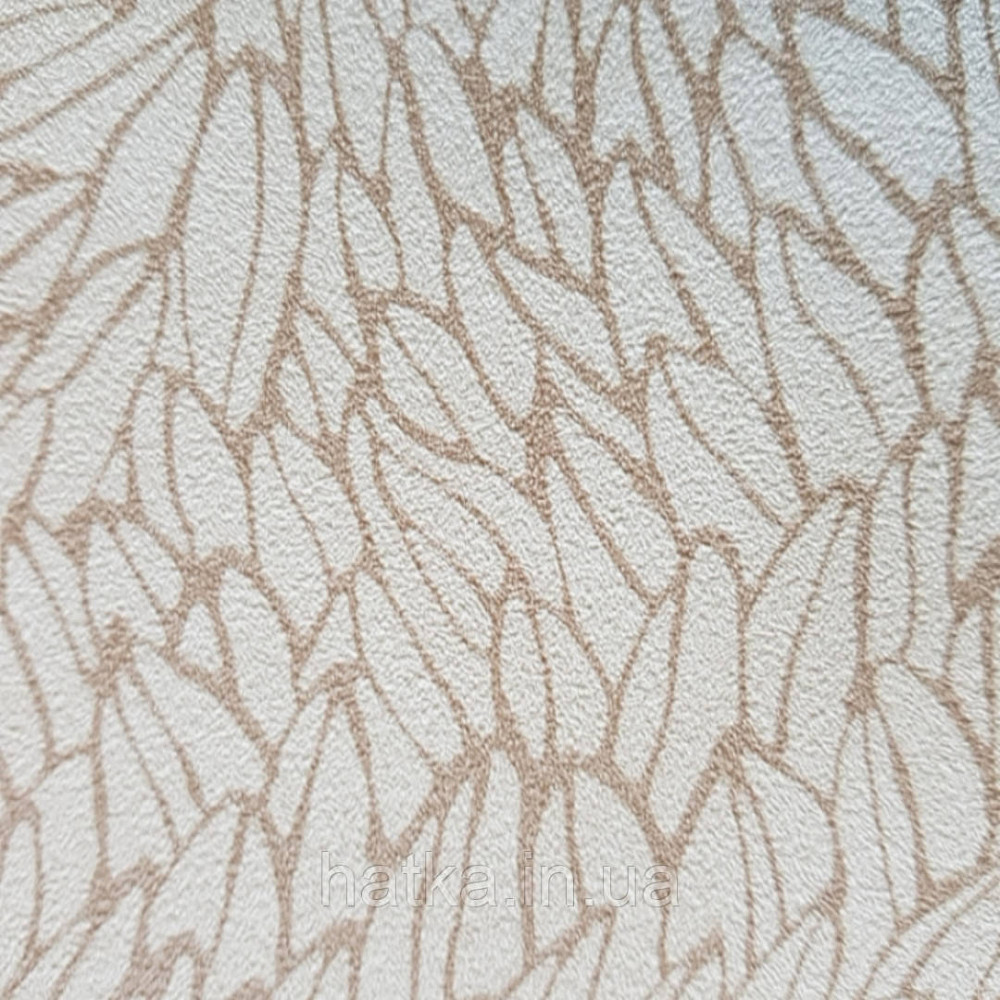 Шпалери вінілові на флізеліновій основі Decoprint BLOOMING BL22751 ніжний принт пелюстки пісочний Київ - фото 1