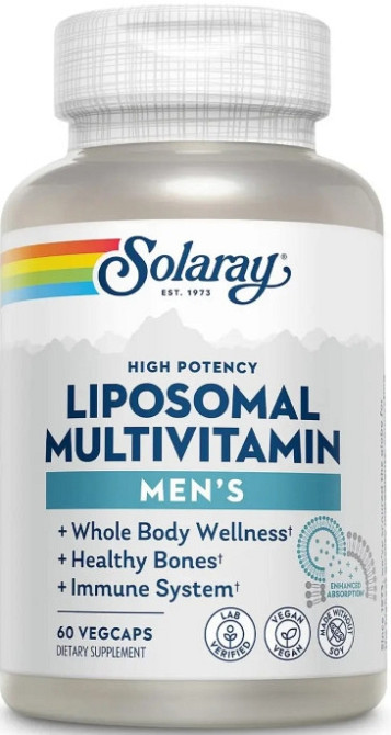 Липосомальные витамины для мужчин Solaray Men's Liposomal Multivitamin 60 капс Киев - изображение 1