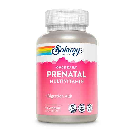 Мультивітаміни для вагітних Solaray Once Daily Prenatal MultiVita 90 vcaps Київ