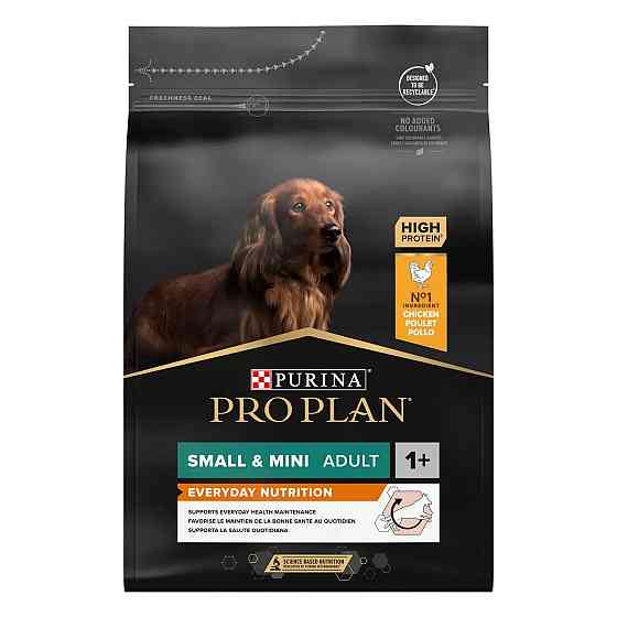Сухий корм PRO PLAN Small&Mini Adult 1+ Everyday Nutrion для дорослих собак дрібних порід, з куркою, 3 кг Київ