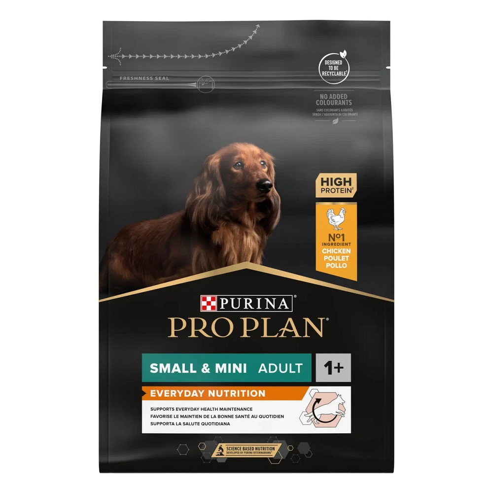 Сухий корм PRO PLAN Small&Mini Adult 1+ Everyday Nutrion для дорослих собак дрібних порід, з куркою, 3 кг Київ - фото 1