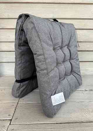 Подушка для стільців (50x120х8 см) подвійна Decorator Мальмо колір сірий 84-151 Київ