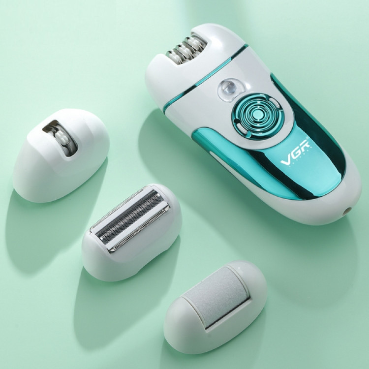 Епілятор жіночий акумуляторний VGR V-700 (4 насадки) Вінниця - фото 5