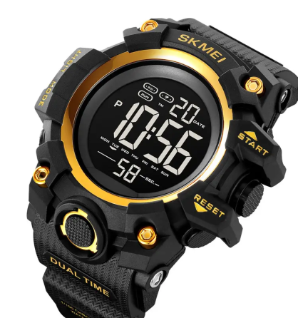 Годинники чоловічі спортивні Skmei 2140 hamlet (Чорний з золотистим) Вінниця