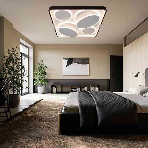 Люстра світлодіодна для спальні 600*600*H76mm,211W Sirius 1967 Коломия