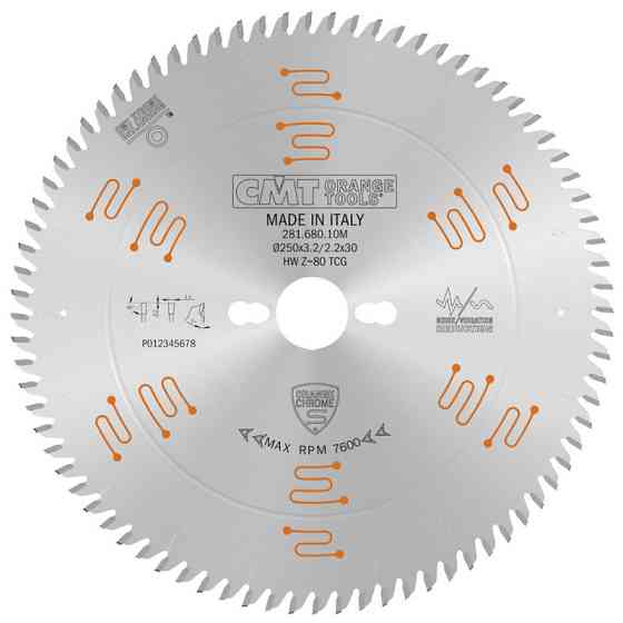 Пиляльний диск по дереву CMT 250x30x80z K3.2/2.2 (281.680.10M) Одеса