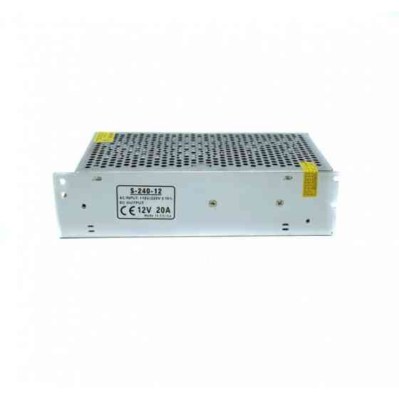 Импульсный блок питания 12V 20A METAL 100-240В, 50/60 Гц 199х98х40 мм Одесса