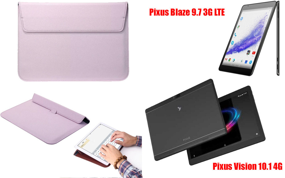 Чехол-конверт VitoCase для Pixus Blaze 9.7 3G LTE, Vision 10.1 4G, с функцией подставки для планшета Киев - изображение 1