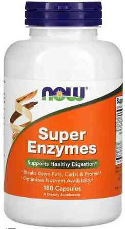 Пищеварительные ферменты и энзимы Now Foods Super Enzyme 180 caps Киев