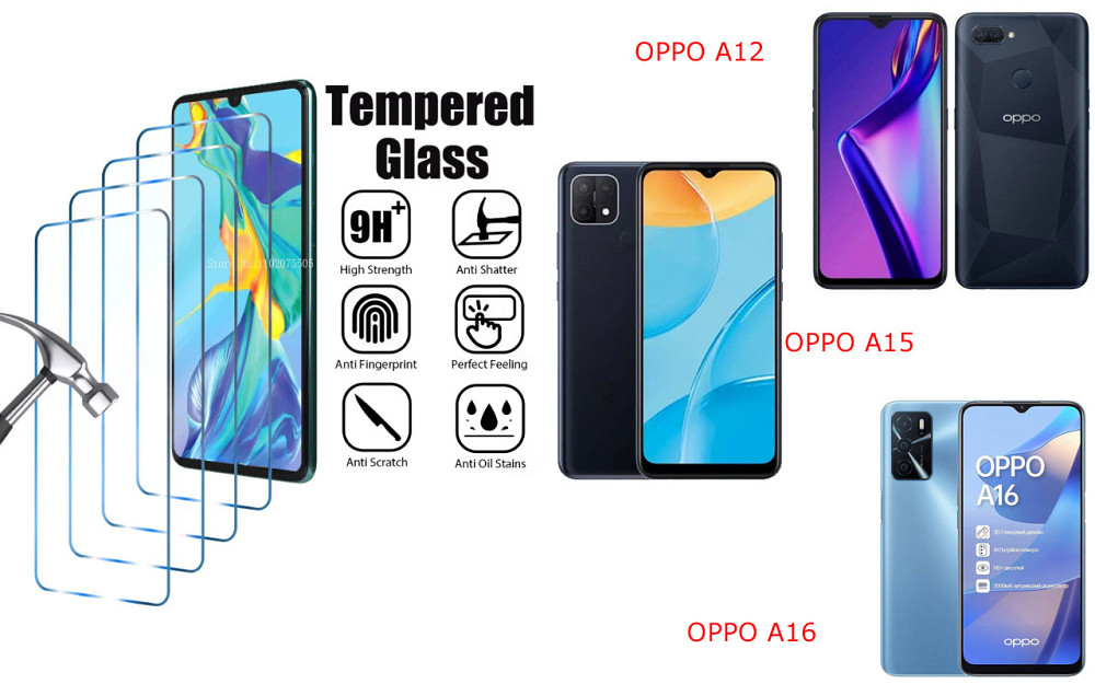 Защитное стекло ArmorGlass для OPPO A12, OPPO A15, OPPO A16 – устойчивое к царапинам и ударам Киев - изображение 1
