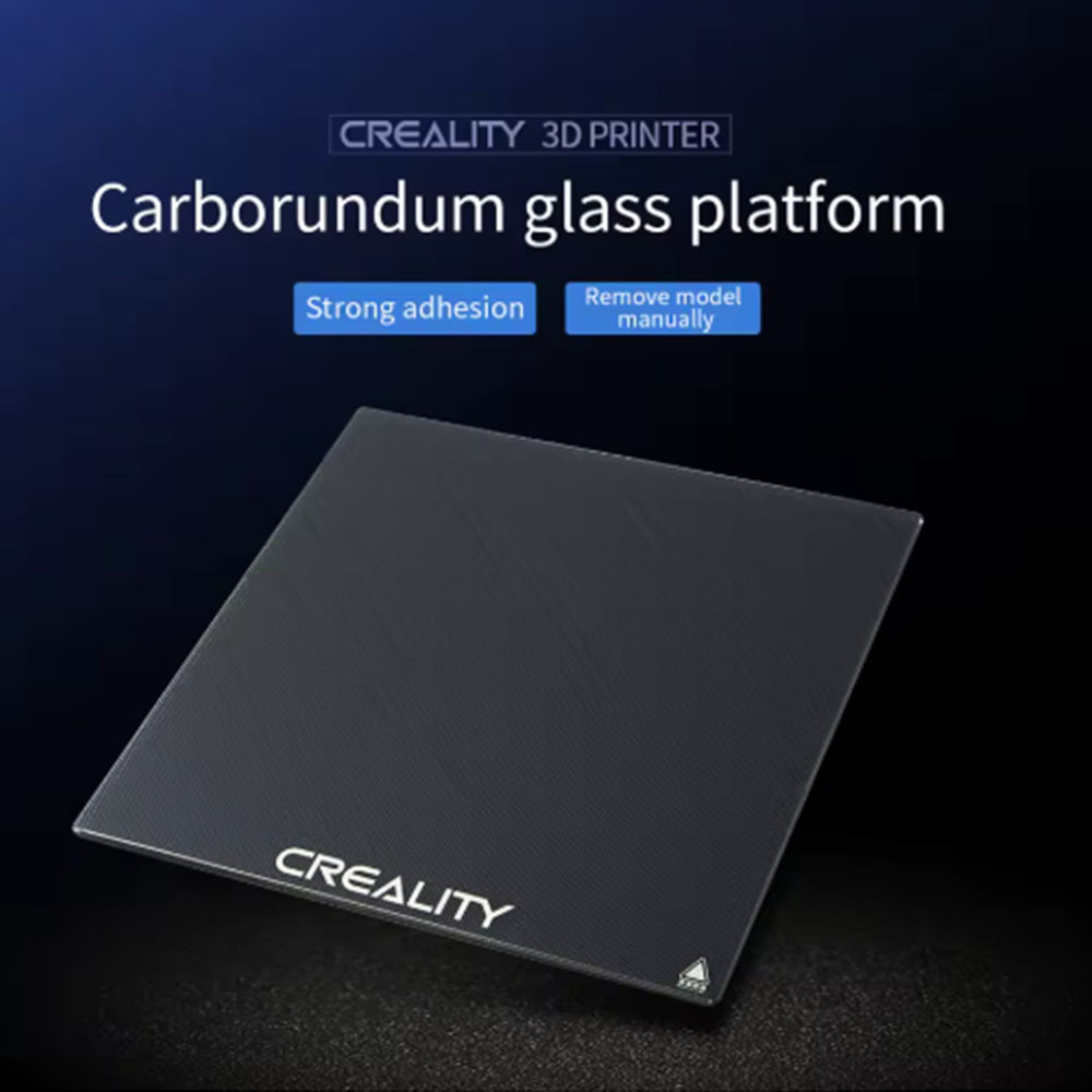 Стеклянная платформа Creality с карборундовым покрытием размером 235x235x4 мм для 3д принтеров. Киев - изображение 3