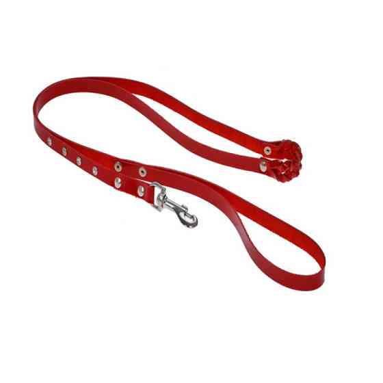 7992 Привід 10 мм "ЕЛЕГАНТ" з'єднаний плетінням прикрашений стразами Червоний Вінниця