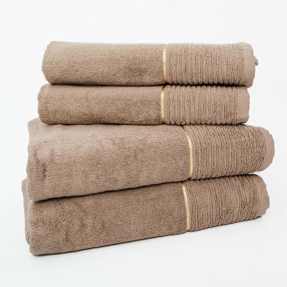 Набір Махрових рушників, Махра,Коричневий, 50/90 та 70/140 Київ - фото 2