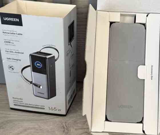 UGREEN Nexode 20000mAh 165W Power Bank з вбудованим кабелем. Харків