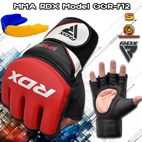 Перчатки для ММА смешанных единоборств рукопашного боя красные RDX Model GGR-F12 размер S Киев - изображение 9