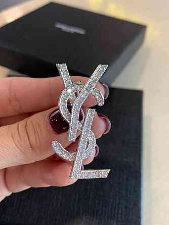 Сен Лоран брошка / Yves Saint Laurent брошка, россыпь циркония Одесса
