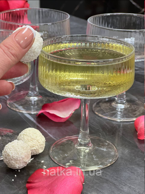 Набір келихів 4 шт. для мартіні та шампанського"Джінгі" 250мл 102-1594 Київ - фото 4