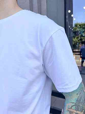 Футболка чоловіча COSY стрейч кулір, біла Київ