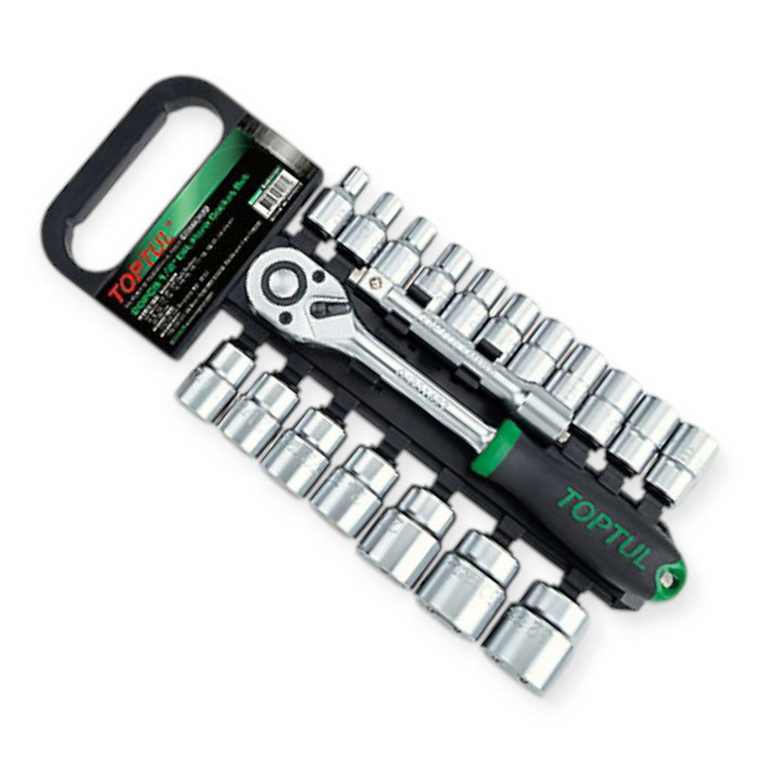 Набір головок 1/2" 20 шт, 8-32 мм з тріщ., Подовж. (планшет) Мукачево - фото 1