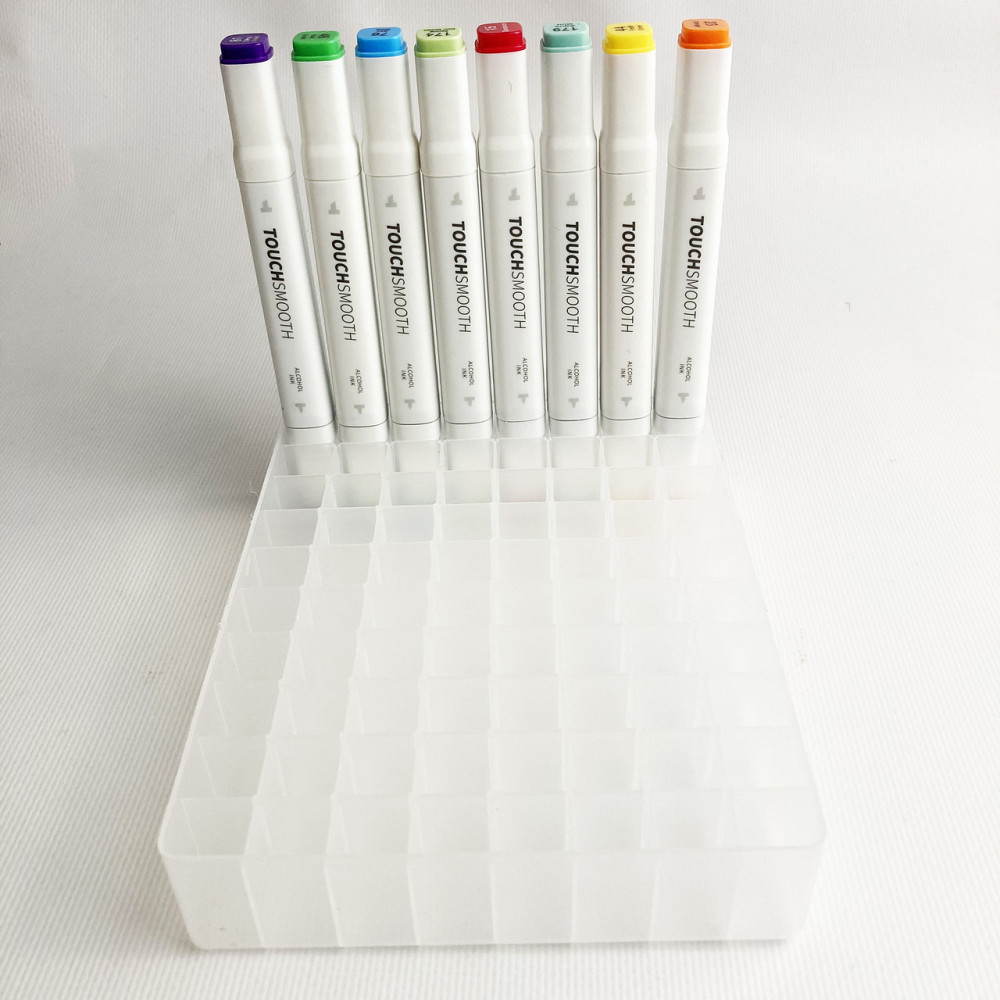 Підставка для маркерів органайзер для канцелярського приладдя 80 осередків Прозора Кам'янець-Подільський - фото 2