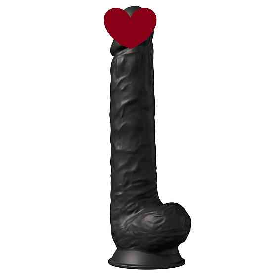 Фалоімітатор SilexD Kingston Black (MODEL 15in), двошаровий, силікон+Silexpan, діаметр 7 см Sex Aura Київ