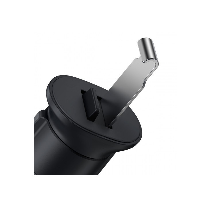 Автомобільний тримач кріплення підставка для телефону смартфону Baseus Metal Age 2 на вент решітку колір сірий SUJS000013 Одеса - фото 6