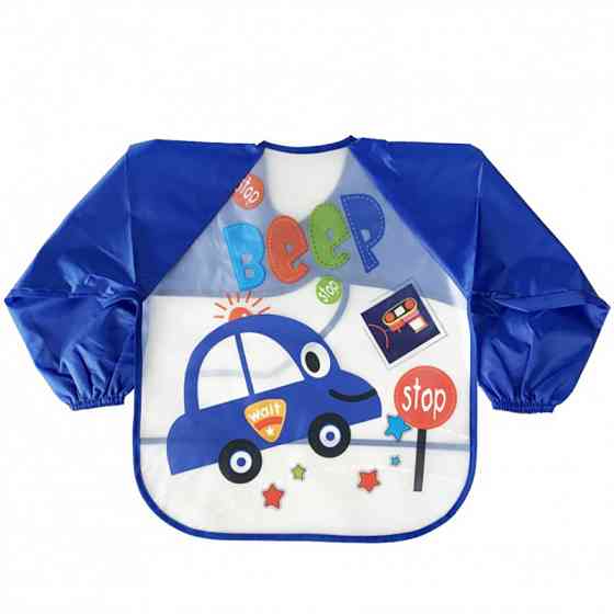 Слинявчик із рукавами "Авто" MGZ-0610-6 клейончастий, на зав'язках Вінниця