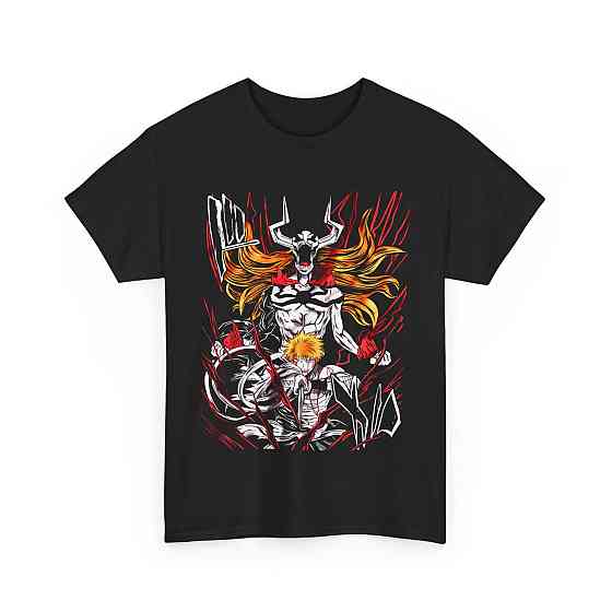 Футболка для мальчика аниме Блич оверсайз (рост от 165 до 180 ) Черний AnimeJ0455m Днепр