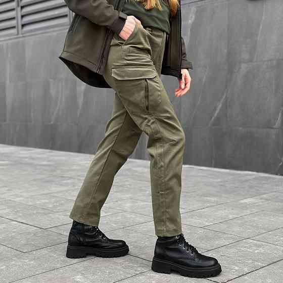 Демісезонні тактичні штани карго хакі для жінок Pobedov Tactical V2 Жіночі Київ