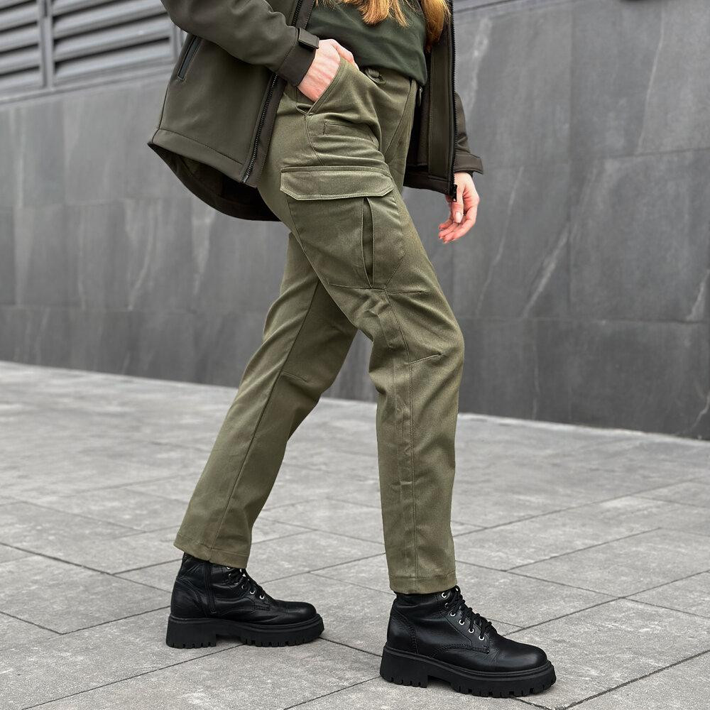 Демісезонні тактичні штани карго хакі для жінок Pobedov Tactical V2 Жіночі Київ - фото 2