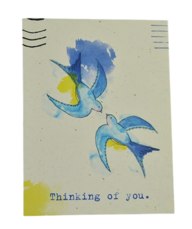 Міні листівка "Thinking of you" 10х7,5 см Рівне