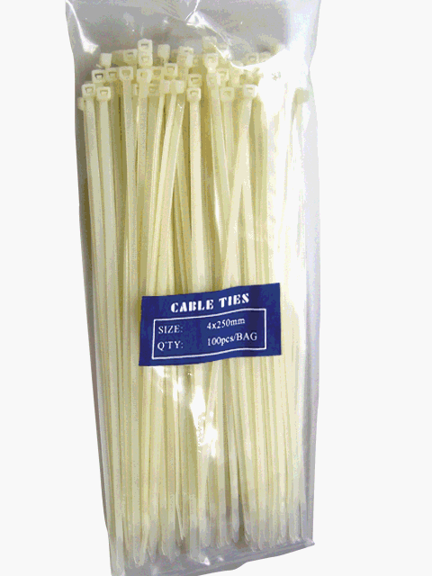 Пластикові стяжки 250x4. Білі Вінниця - фото 1