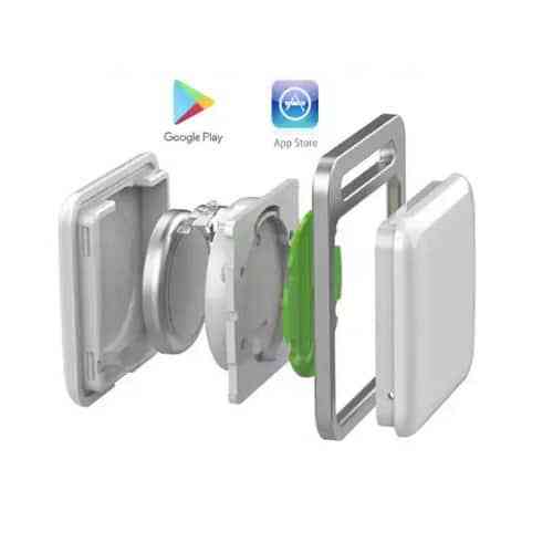 GPS Трекер, FindMy Tag, квадратний (Android, Apple) - Чорний Киев